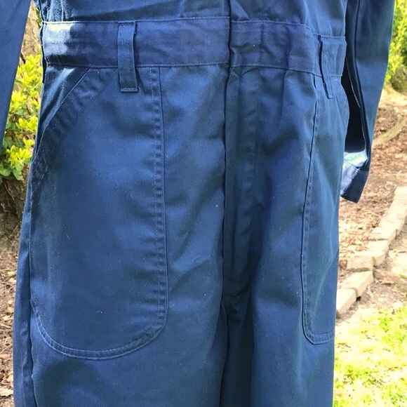 Men’s Military Navy Blue Zip Up Utility Coveralls Size 44L - Picture 7 of 16
